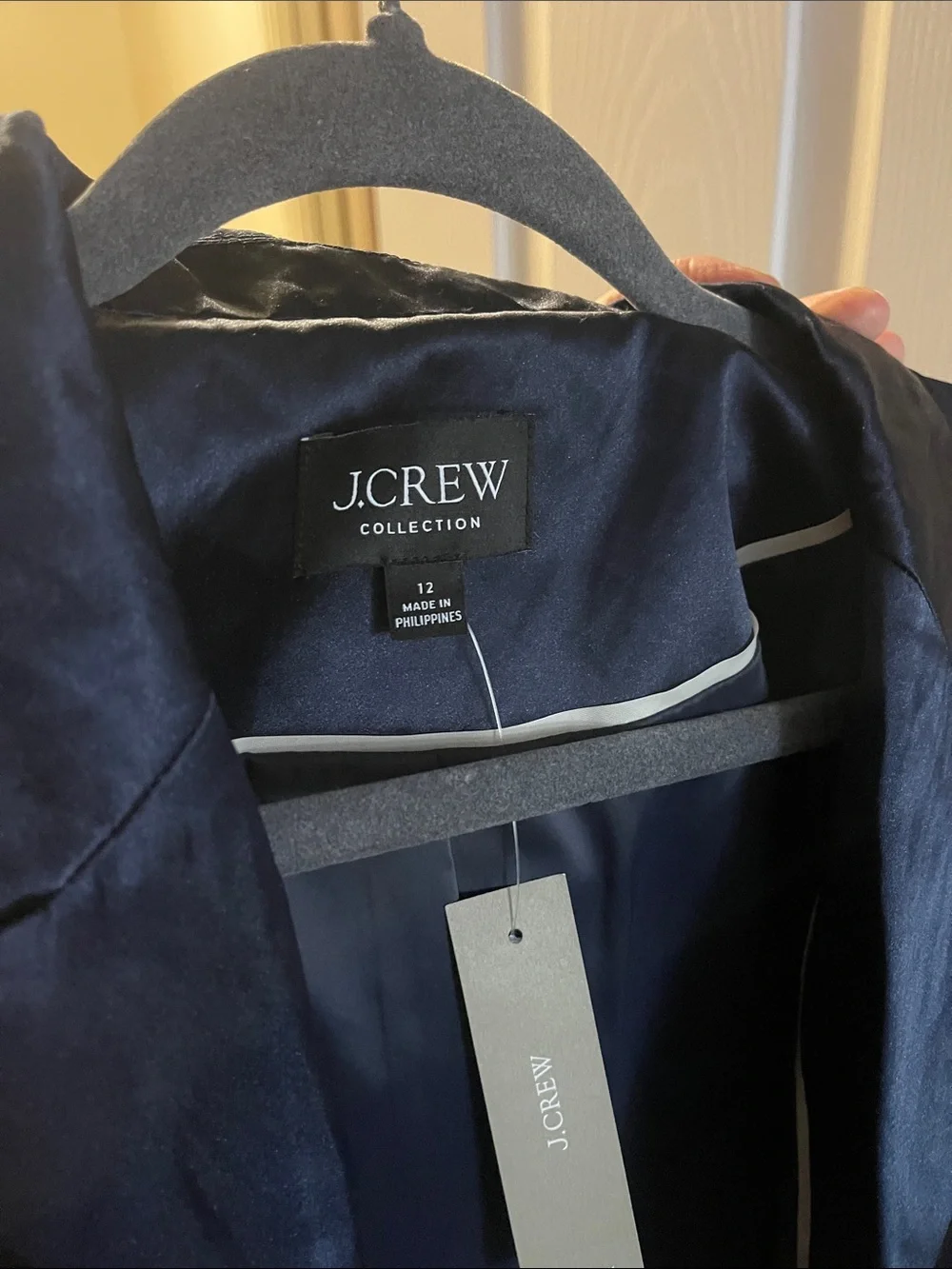 J. Crew collection Women's Navy Satin Blazer - NWT